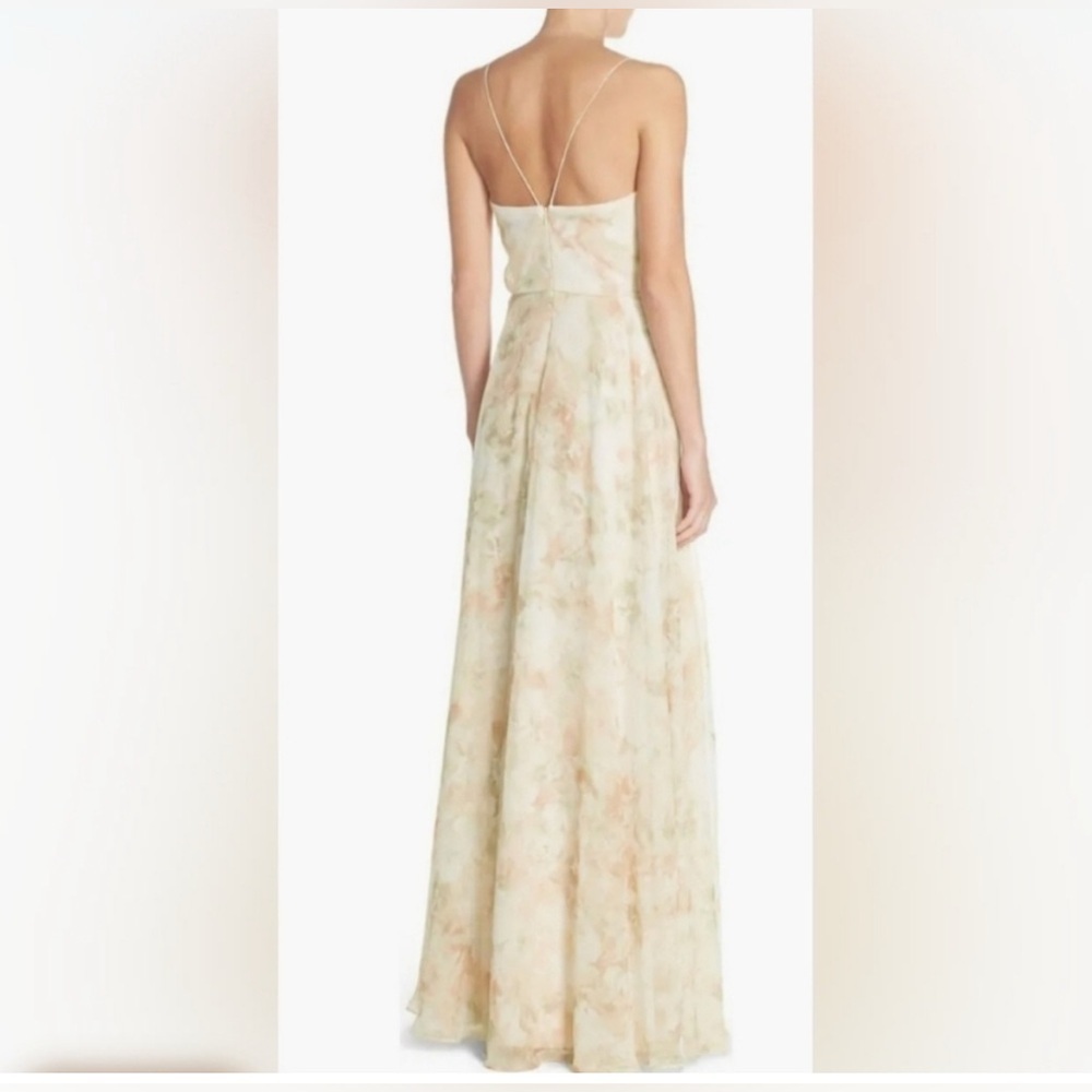 Anthropologie Jenny Yoo size 8 Liana Chiffon Maxi Special Occasions Dress - Picture 3 of 16